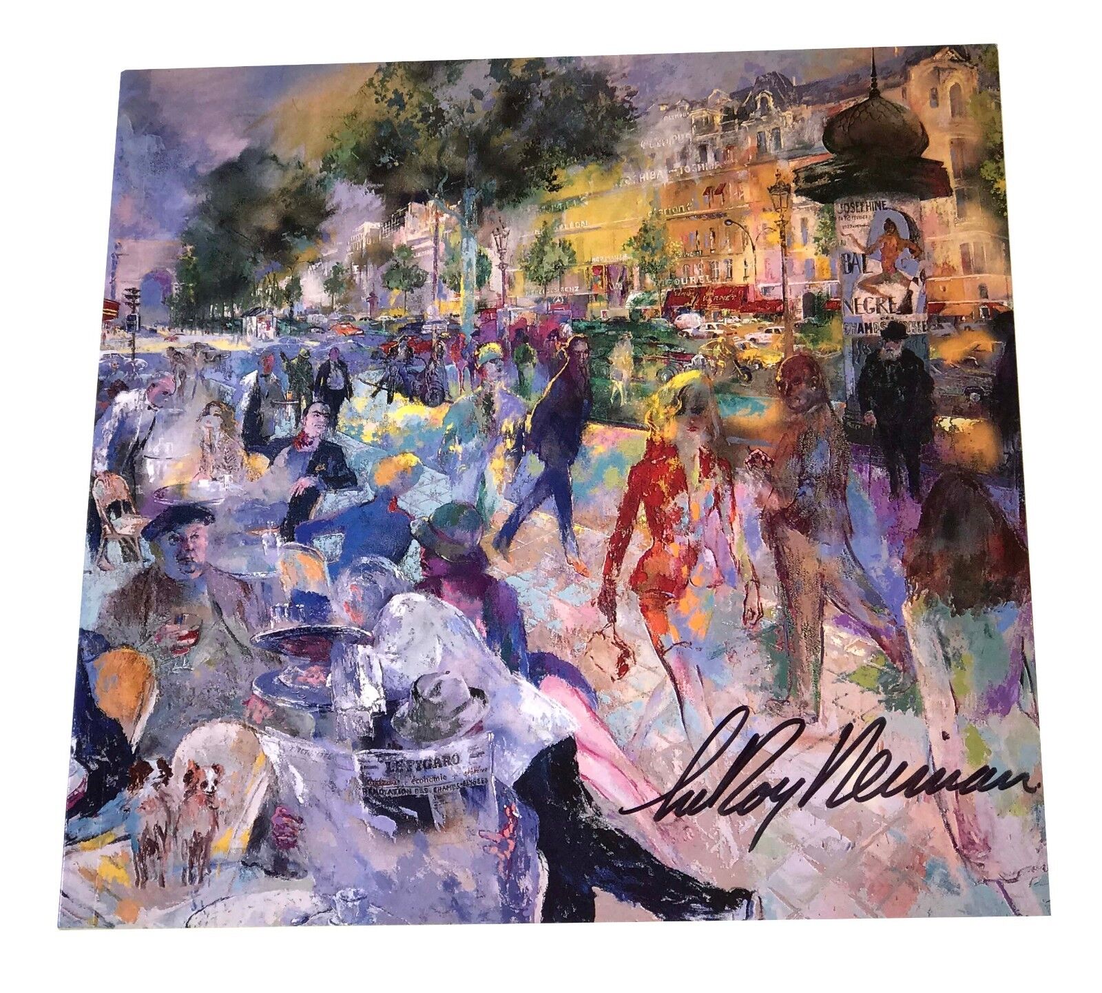 LEROY NEIMAN HAND SIGNED AUTOGRAPHED ART CATALOG VERY RARE WITH COA