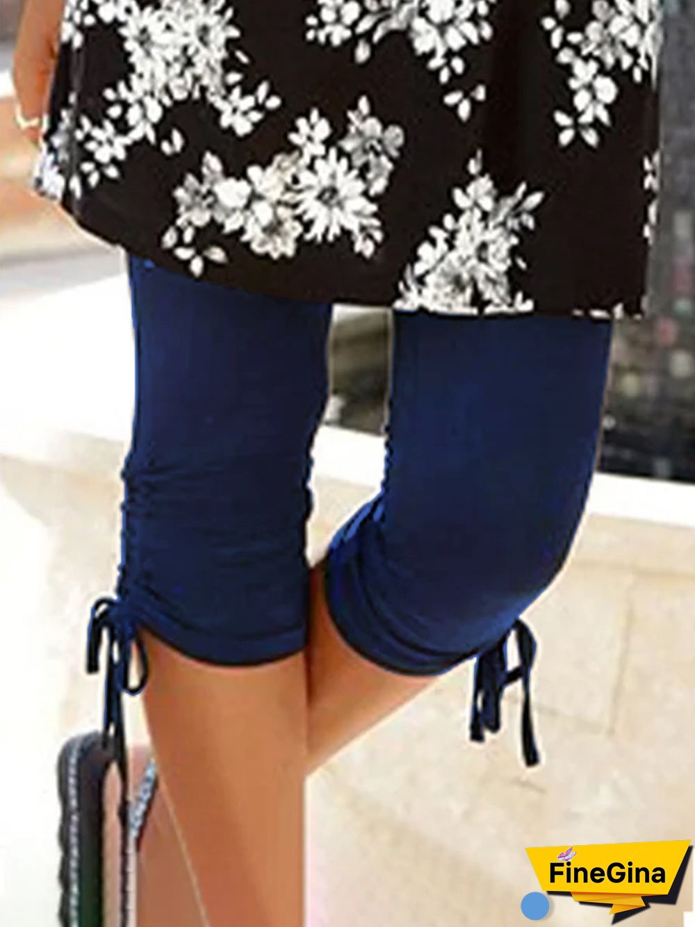 Sheath Casual Cotton-Blend Leggings