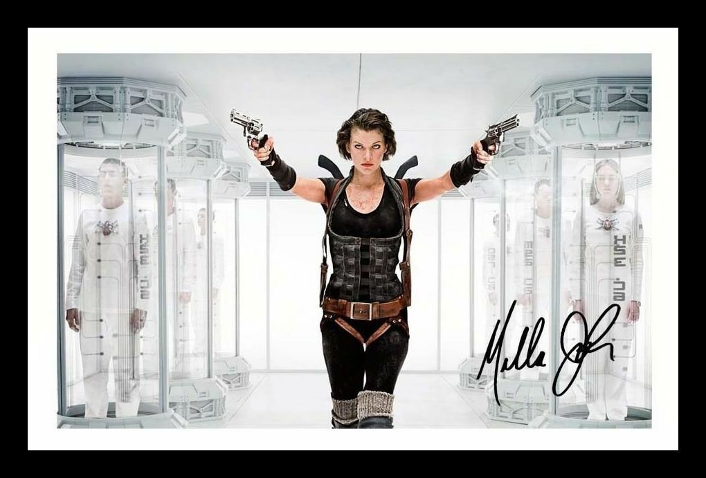 Milla Jovovich - Resident Evil Autograph Signed & Framed Photo Poster painting