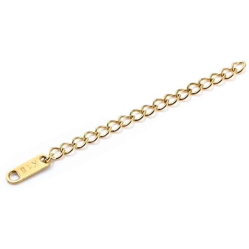10 PCS/Package Stainless Steel Solid Color Extension Chain