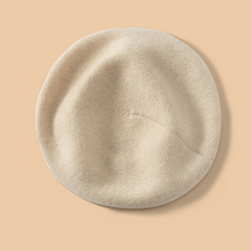 100% Cashmere Beret Solid REAL SILK LIFE