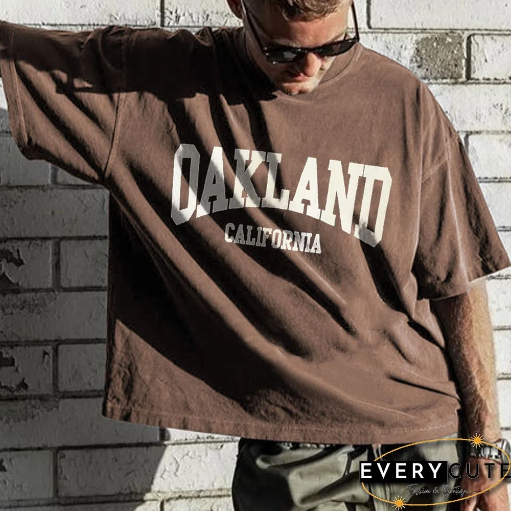 Retro Oversized Oakland Men's T-Shirt