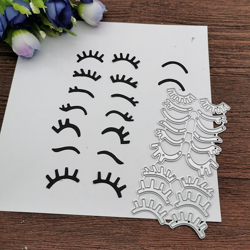 New Type eyelash die punching die metal die cutting die scrapbook decorative paper card DIY embossing crafts