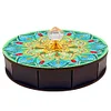 Mandala Diamond Painting Storage Box Wooden Round Jewelry Case with Lid Kits