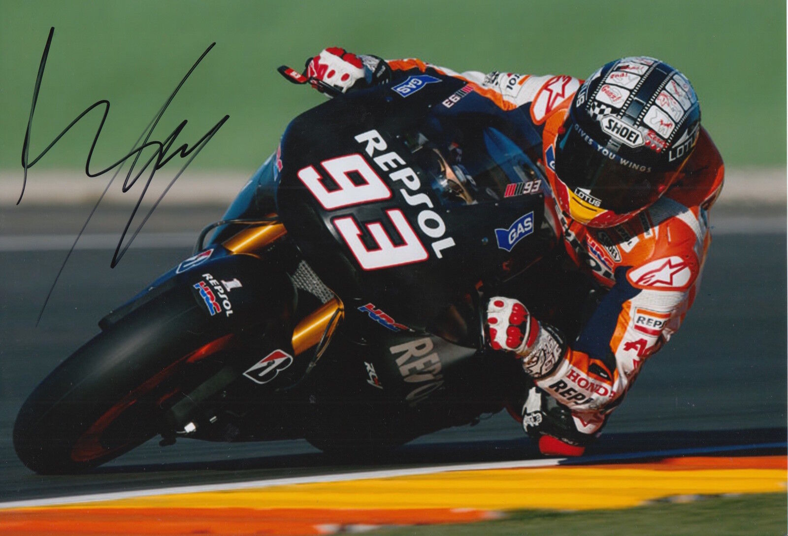 Marc Marquez Hand Signed 12x8 Photo Poster painting Repsol Honda MotoGP World Champion 2.