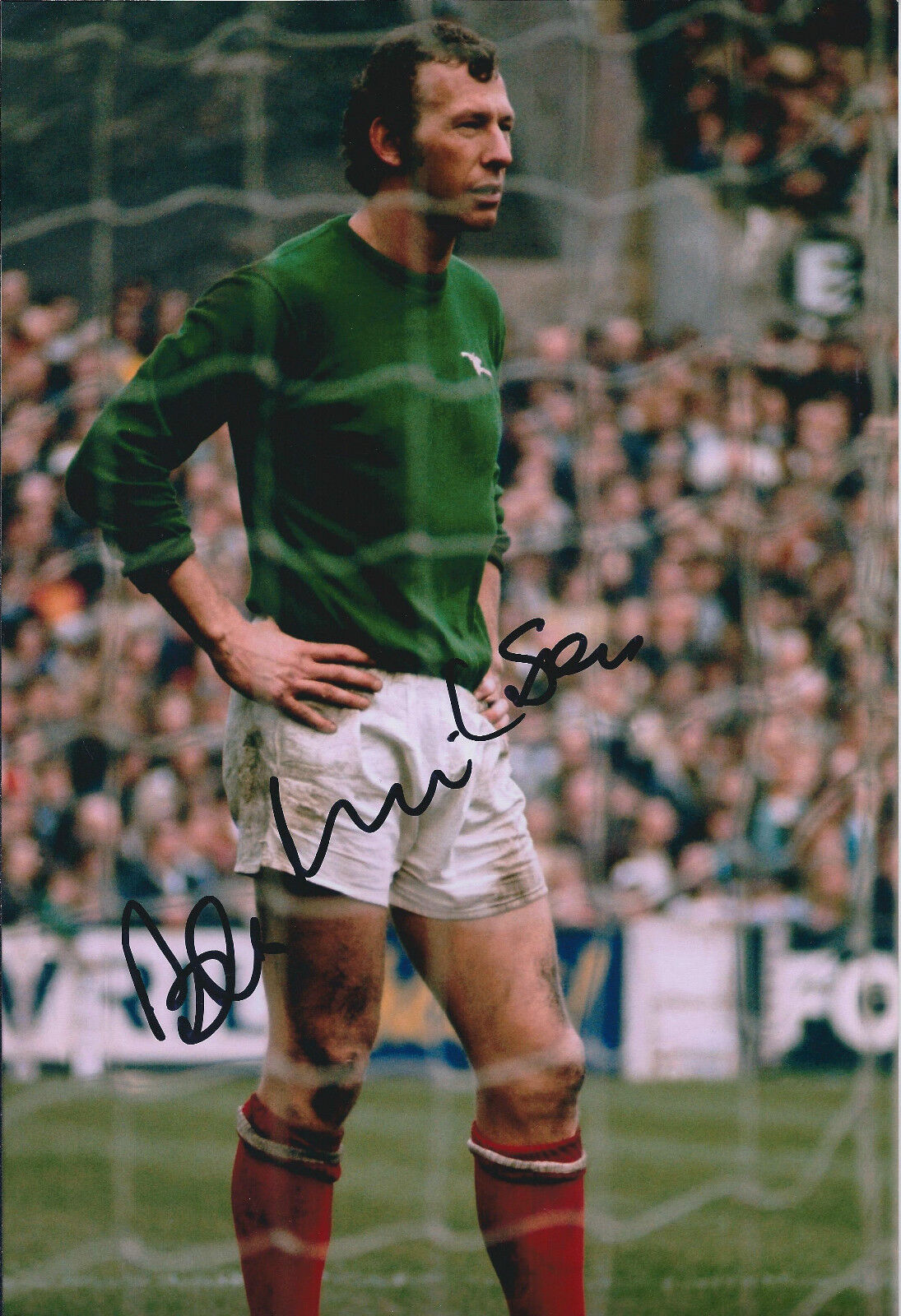 BOB WILSON Arsenal Autograph SIGNED 12x8 Photo Poster painting AFTAL COA Goalkeeper RARE