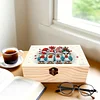 5D DIY Diamond Painting Handmade Wood Storage Box Crystal Storage Case (Chicken)