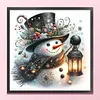 Christmas Snowman-11CT Stamped Cross Stitch 40*40cm/15.75*15.75in tapestrymarket