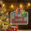 >SALE<Acrylic Christmas Diamond Art Painting Hanging Ornament Kit (Merry Christmas)