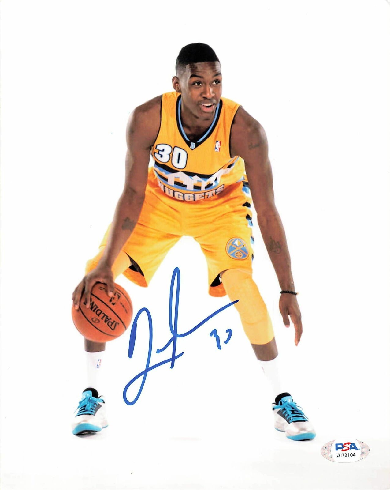 QUINCY MILLER signed 8x10 Photo Poster painting PSA/DNA Denver Nuggets Autographed