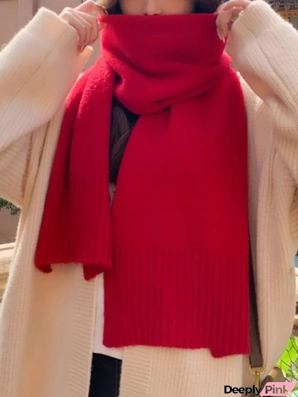 Keep Warm Solid Color Scarf