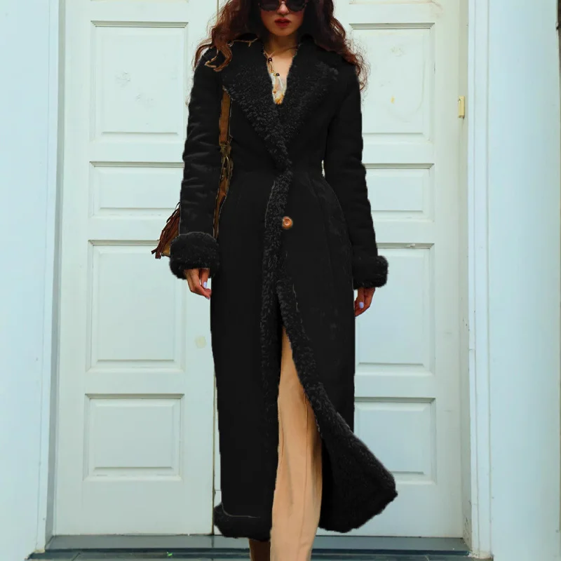 Nigikala Nigikala Autumn And Winter Thick Women's Coat Wish Lengths Warm Coat Large Anti-Freeze Cotton Jacket