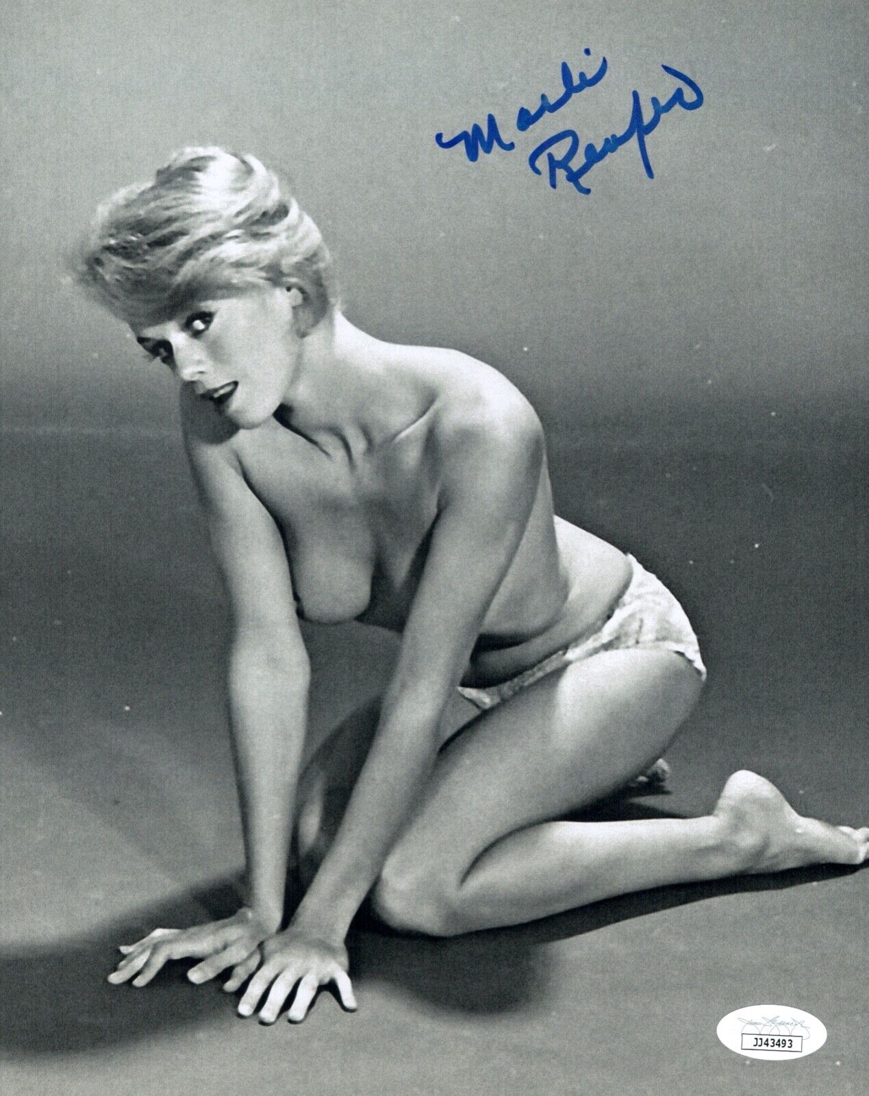 MARLI RENFRO Signed PLAYBOY 8x10 Photo Poster painting PSYCHO Shower Double Autograph JSA COA