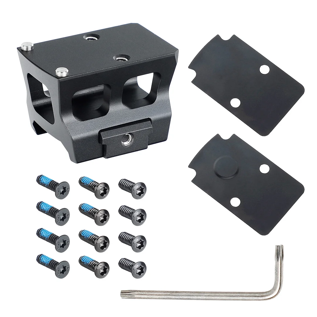 ohhunt® Lower 1/3 Co-Witness Optics Picatinny Riser Mount Compatible with holosun 407C/507C/508T Footprint Red Dot