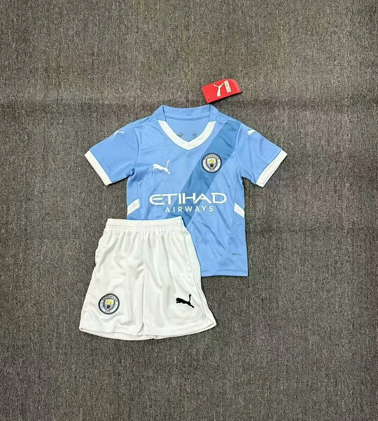 2025-26-Manchester City Home-Jersey-Children's Kit