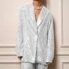 Women's Sequin Elegant Prom Party Deep V Neck Blazer &  Long Pants Set 