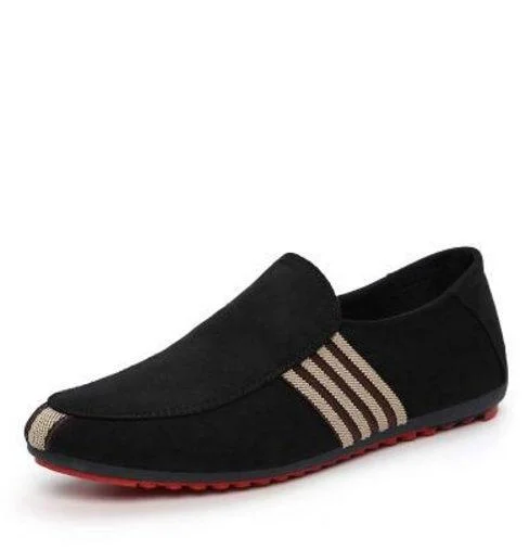 Moccasin Striped Fashion Loafers for Men