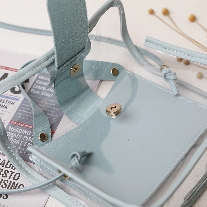 Women’s All Seasons Pvc Streetwear Square Bag