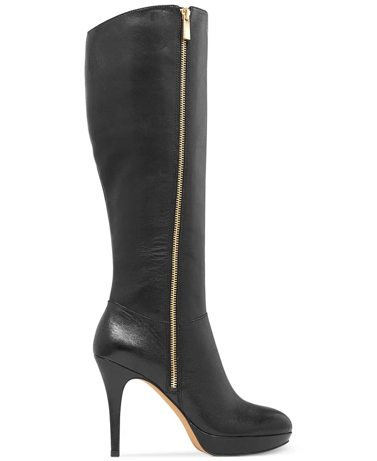 Black Custom Made Stiletto Boots |FSJ Shoes