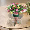 Croix acrylique porte-plante support double face - 5d bricolage d&eacute;coration artisanale