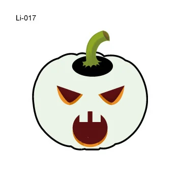 Sdrawing Glowing Tattoo Stickers Children's Glowing Toy Spider Pumpkin ghost Face Simulation Cartoon Luminous Tattoo Stickers