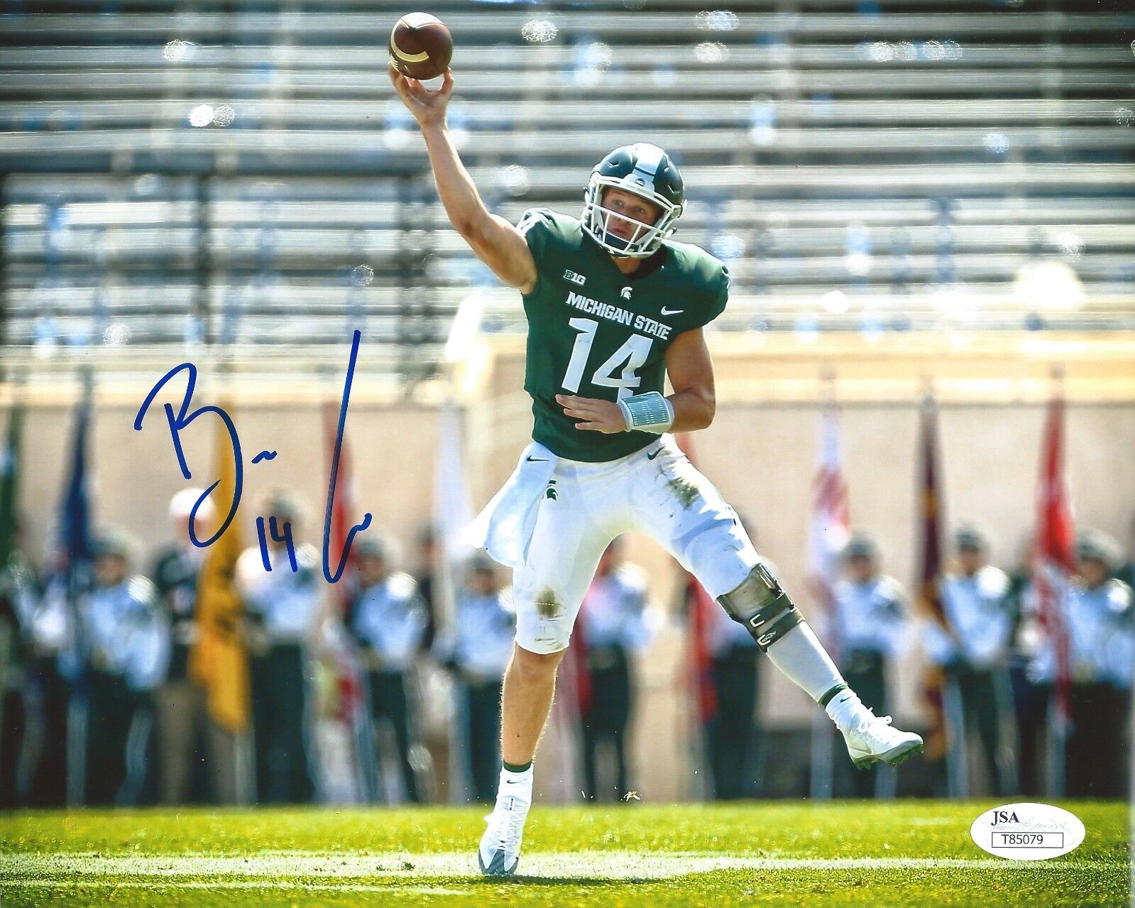 BRIAN LEWERKE Signed Autograph 8x10 Photo Poster painting Michigan State MSU Spartans JSA COA 3