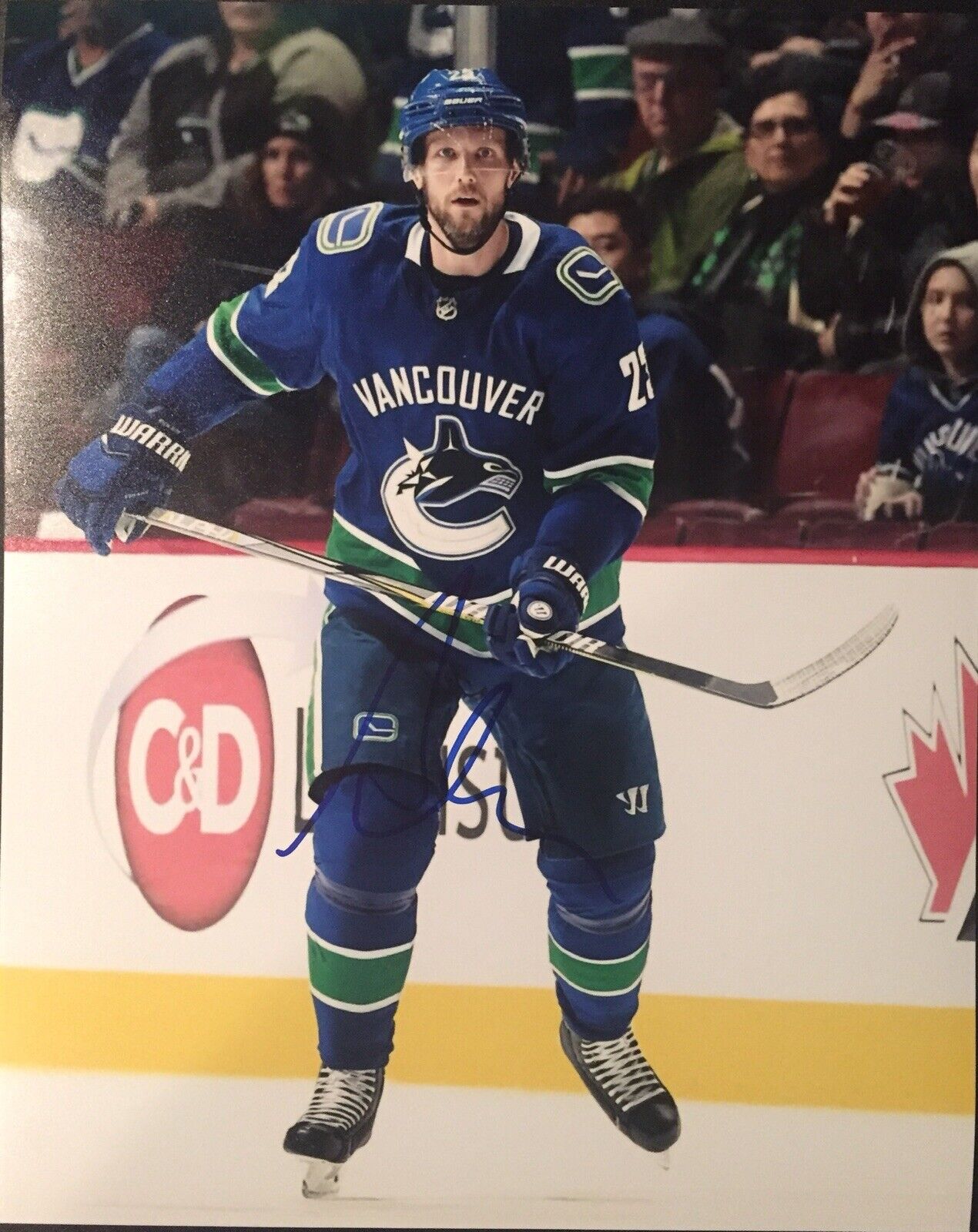 Alex Edler Signed Vancouver Canucks 8x10 Photo Poster painting