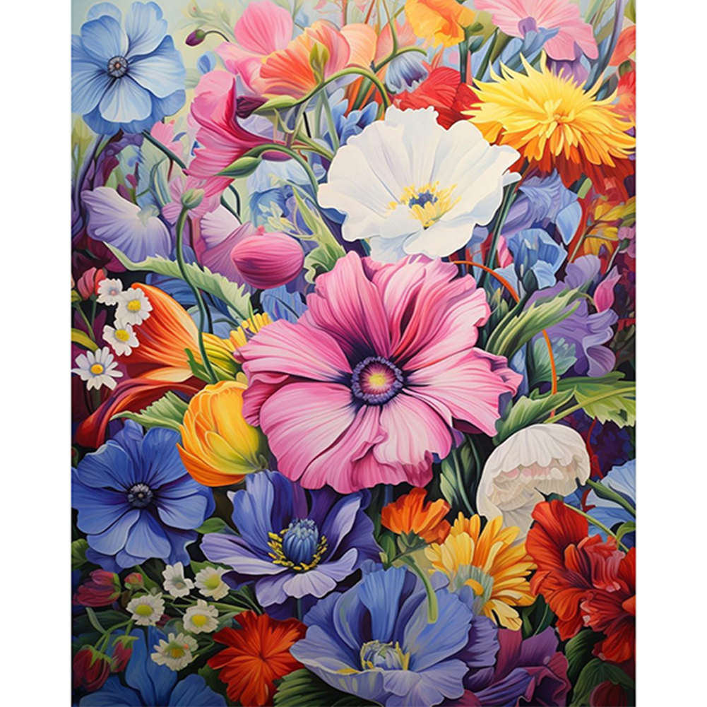 Flower-Paint by Numbers-30*40cm/40*50cm