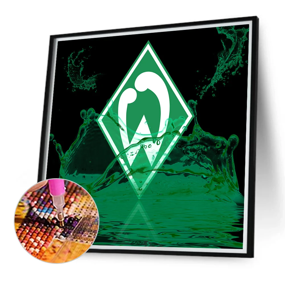 Diamond Painting - Full Round Drill - SV Werder Bremen(Canvas|40*40cm)