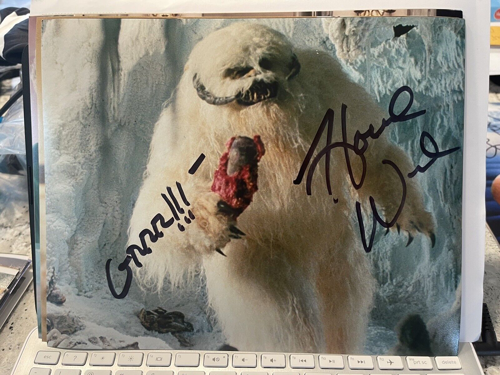 HOWIE WEED SIGNED AUTOGRAPHED 8x10 Photo Poster painting WAMPA STAR WARS RARE BECKETT BAS DL 10