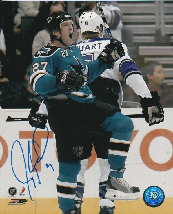 JEREMY ROENICK SIGNED SAN JOSE SHARKS 8x10 Photo Poster painting #5 Autograph