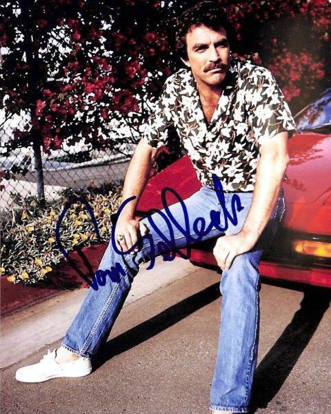 REPRINT - TOM SELLECK Magnum PI Signed 8 x 10 Photo Poster painting Poster RP P.I. Man Cave