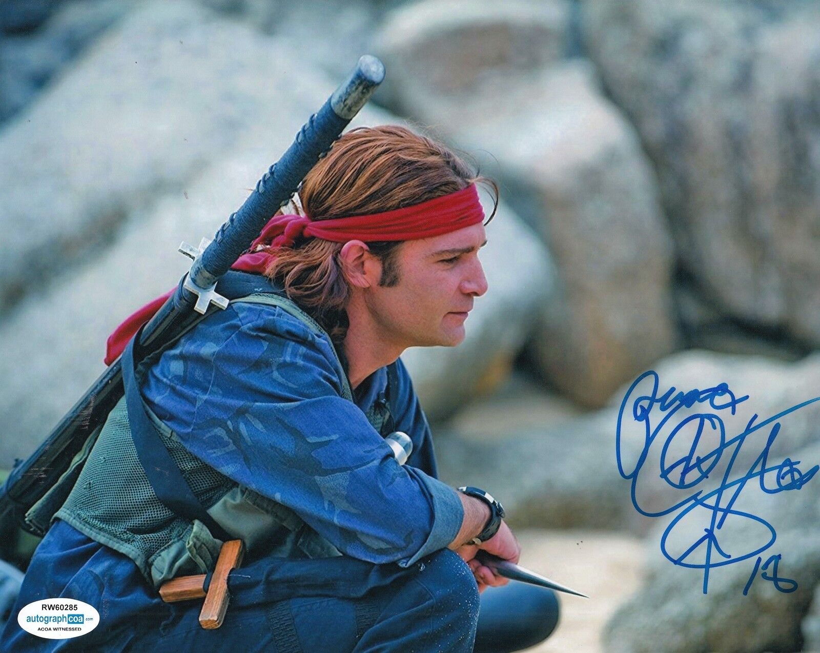 COREY FELDMAN signed (THE LOST BOYS) Movie 8X10 Photo Poster painting ACOA Witnessed *PROOF*