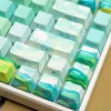 PIIFOX Green Filed Side-printed OEM Profile Keycap Set