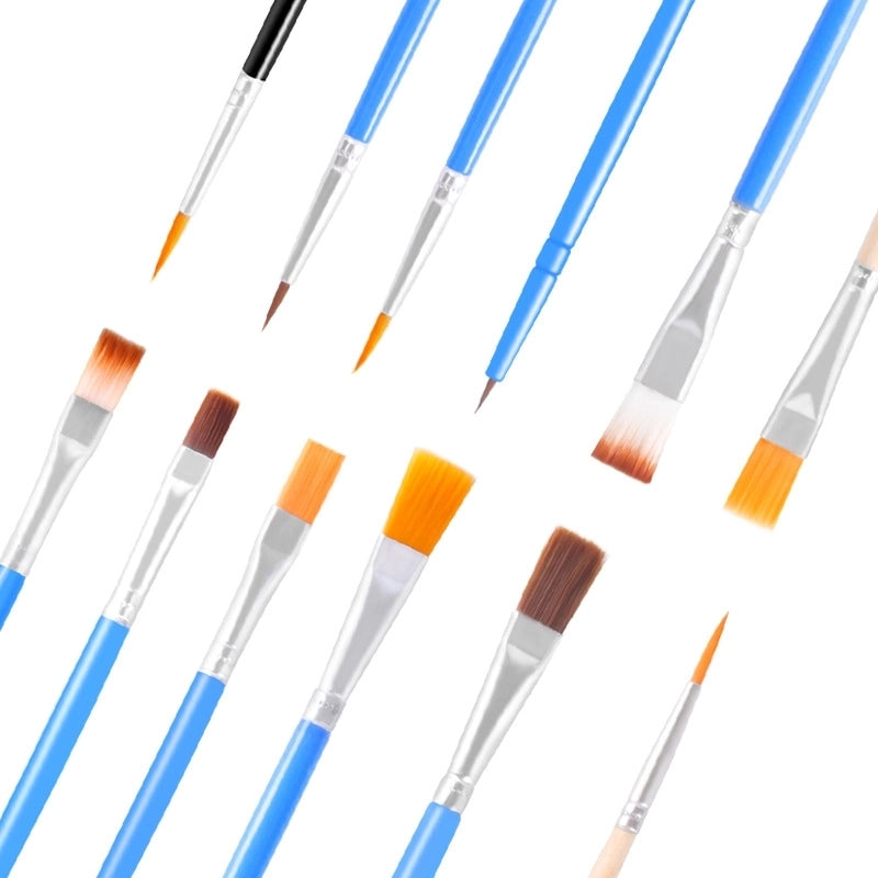 Simple Nylon Oil Painting Hook Line Pen Flat Brush