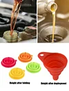 Collapsible Gasoline Oil Fuel Petrol Liquid Change Filler Foldable Engine Funnel