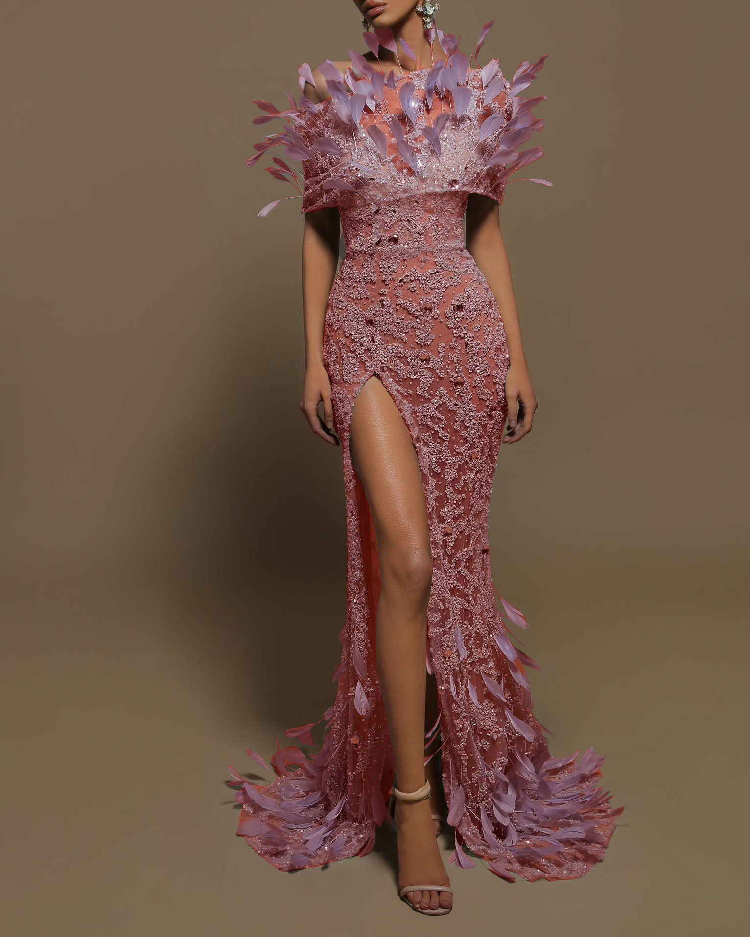 New Sexy One Shoulder Three-Dimensional Flower Gathered Hip Dress