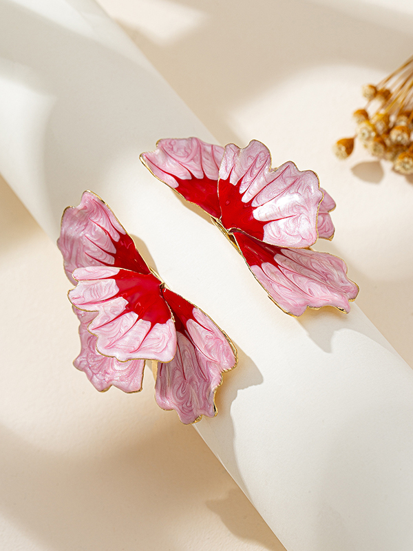 Geometric Flower Shape Bracelet Accessories PINK-One_size