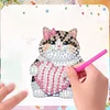 (US Local)6Pcs Acrylic Cats 5D Diamond Painting Fridge Magnet for Adults Beginners Craft Kit