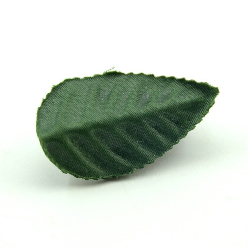 200pcs Multiple Size Artificial Silk Green Leaves Flower For Wedding Decoration Christmas Rose Leaf Decorative Fake Flower