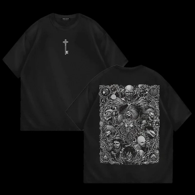 Attack on Titan  Printed Men's Oversized T-shirts