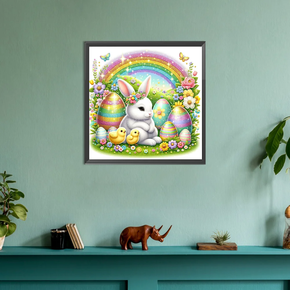 Diamond Painting - Full Round Drill - Easter Rabbit(Canvas|30*30cm)