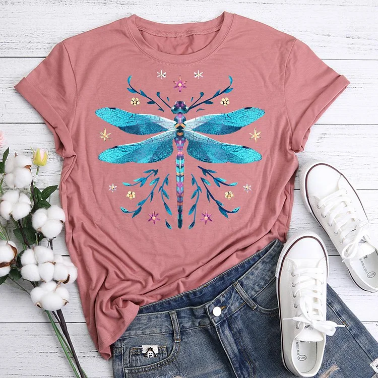 Dragonfly T-Shirt Tee -06392-Annaletters