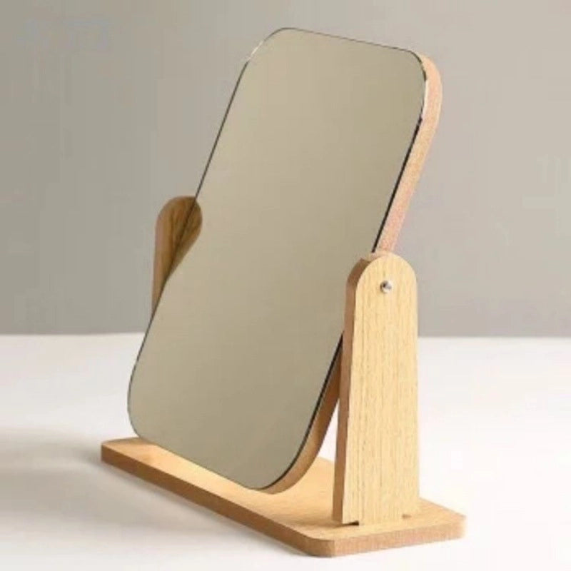 Minimalist Solid Color Wood Mirror 1 Piece