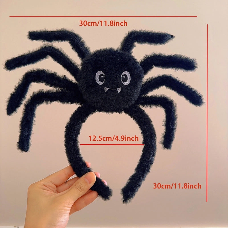 Halloween Cute Exaggerated Women’s Cat Spider Plush Hair Band