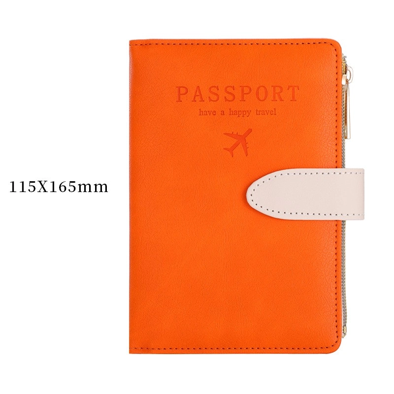 Unisex Letter Airplane Pu Leather Zipper Hidden Buckle Wallets