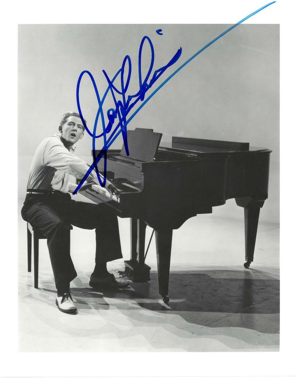 Jerry Lee Lewis Signed Authentic Autographed 8x10 B/W Photo Poster painting BECKETT #AA83304