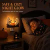 Resin Warm Glow Ghost Campfire Plug-in Night Light Wall Outlet