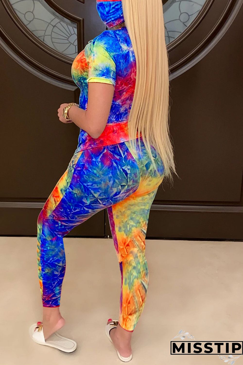 BlueRose Fashion Casual Printed T-shirt Trousers Set