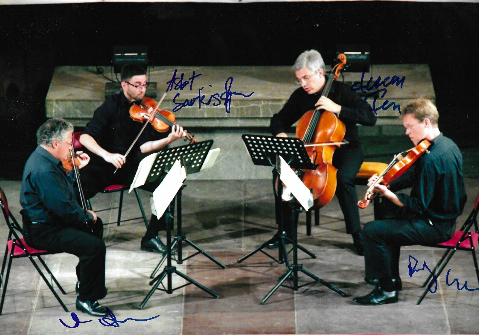 Arditti Quartet signed 8x12 inch Photo Poster painting autograph